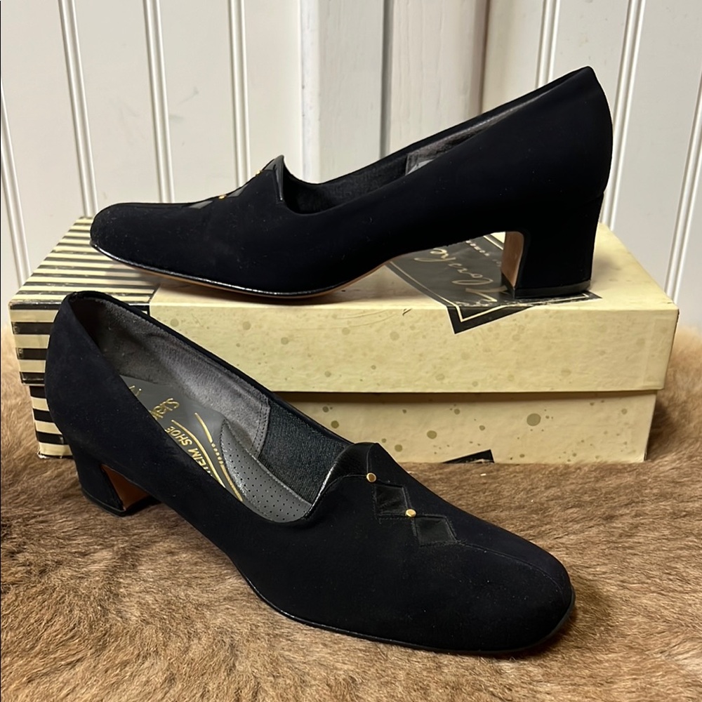 50s Florsheim Suede Loafers Shoes 7 Vintage - Picture 2 of 9